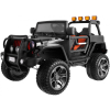 Auto terenowe typu jeep Monster 4x4 dla dzieci Czarny + Pilot + Regulacja siedzenia + Wolny Start + MP3 LED + Bagażnik + Plecak